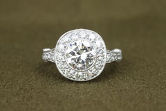 Anello di fidanzamento in platino con diamante certificato EGL da 1,70 carati Stile Tiffany Legacy
