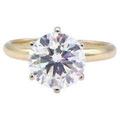 EGL Certified 2.00 Carat H SI1 Round Brilliant Diamond Solitaire Engagement Ring