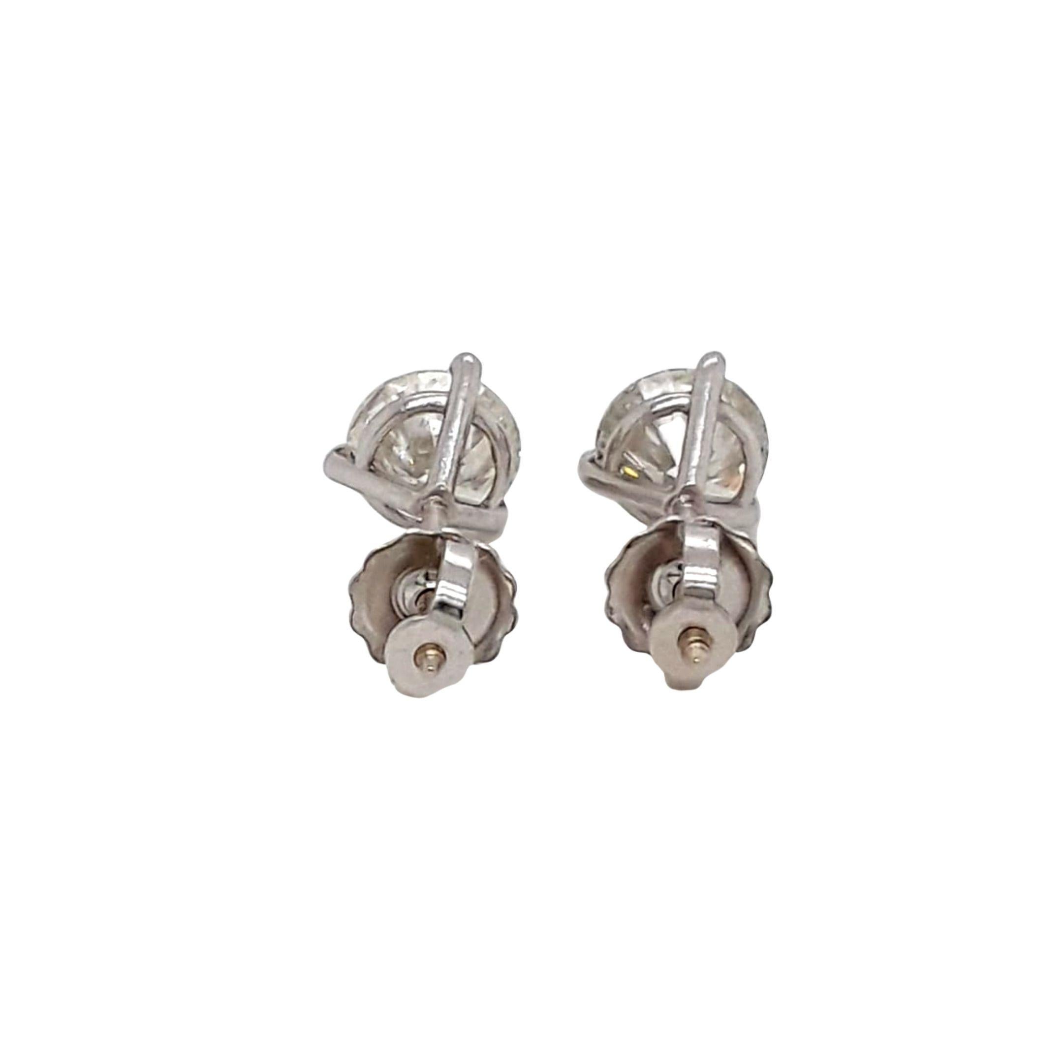 EGL Certified 2.04 Carat Diamond Stud Earrings In New Condition In Miami, FL