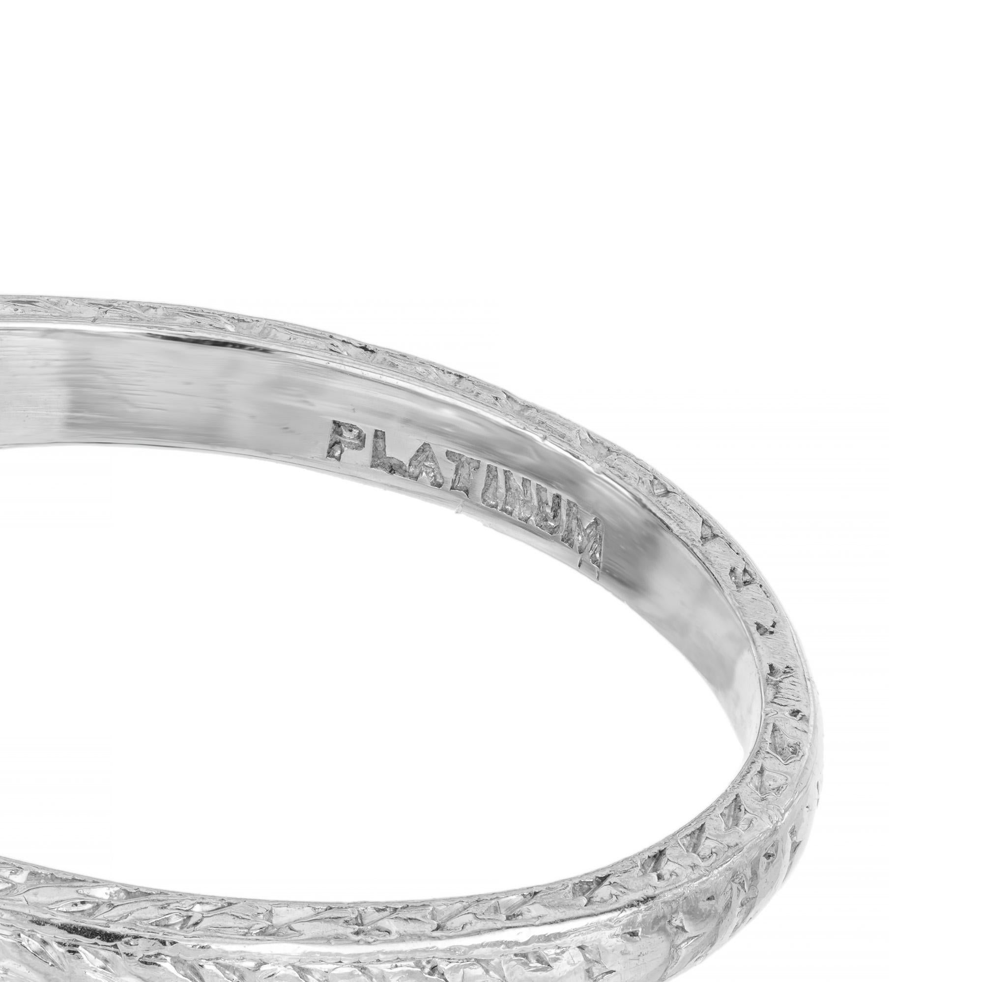 EGL Certified 2.05 Carat Old Mine Diamond Platinum Art Deco Engagement Ring For Sale 2