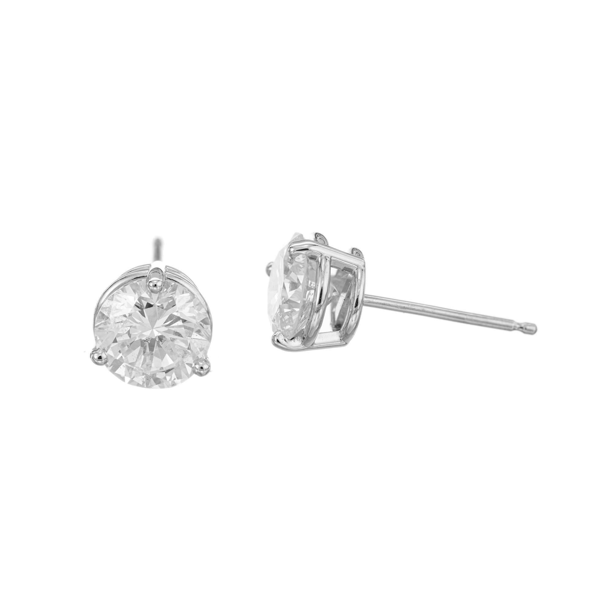 diamond chip stud earrings