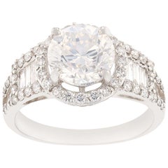 EGL Certified 2.40 Carat SI-1 Diamond Engagement Ring