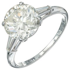 3.12 carat diamond ring EGL Certified 3.12 Carat Diamond Platinum Engagement Ring