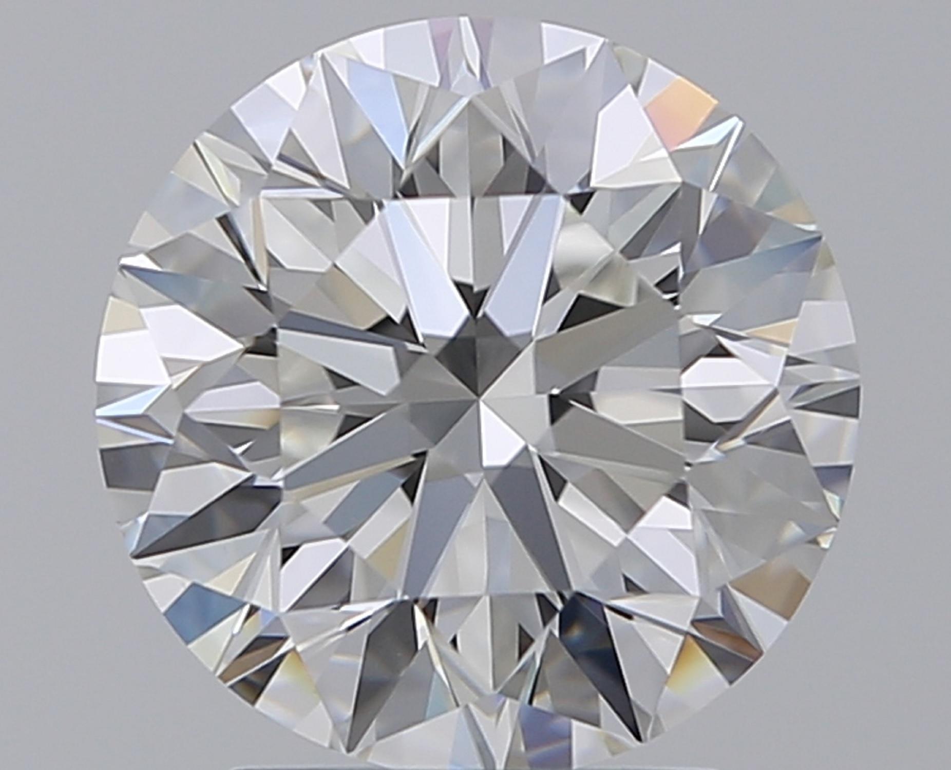 Moderne Bague en platine avec diamants ronds de 4,67 carats certifis EGL, triple taille excellente en vente