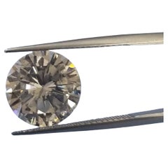 EGL Certified RD Brilliant Cut Natural Diamond 5.24 Carat H Color & SI2 Clarity