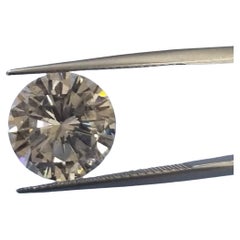 Diamante naturale taglio Brilliante RD certificato EGL da 5,24 carati con colore H e purezza SI2