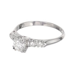 EGL Certified .57 Carat Diamond Platinum Engagement Ring