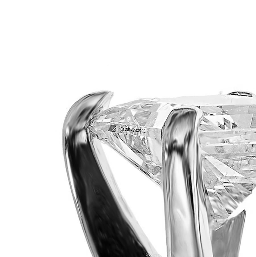 EGL-zertifizierter Verlobungsring, EGL-zertifizierter .94 Karat Diamant im Prinzessinnenschliff Solitär Gold Damen im Angebot