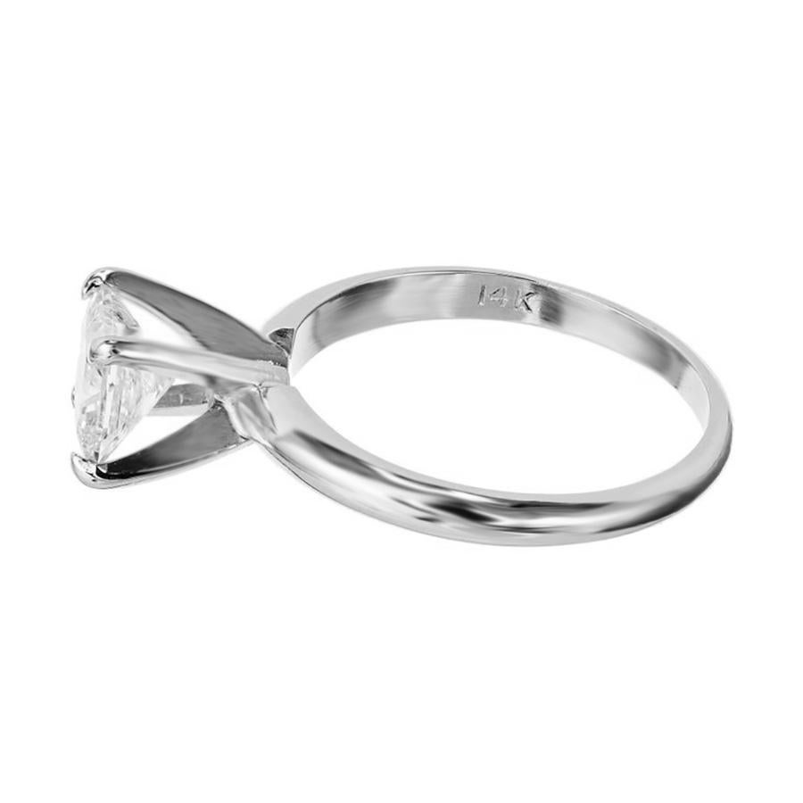 EGL-zertifizierter Verlobungsring, EGL-zertifizierter .94 Karat Diamant im Prinzessinnenschliff Solitär Gold im Angebot 2