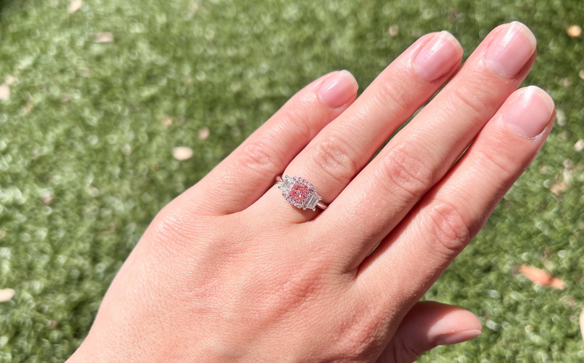 pink diamond engagement ring tiffany