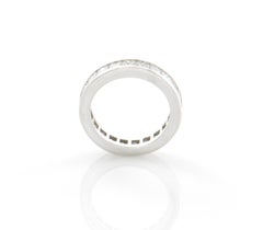 EGL Certified Platinum 2.66 Carat, 23 Diamond Eternity Band