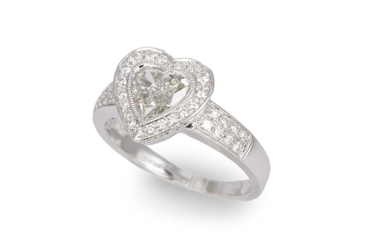 heart halo diamond ring
