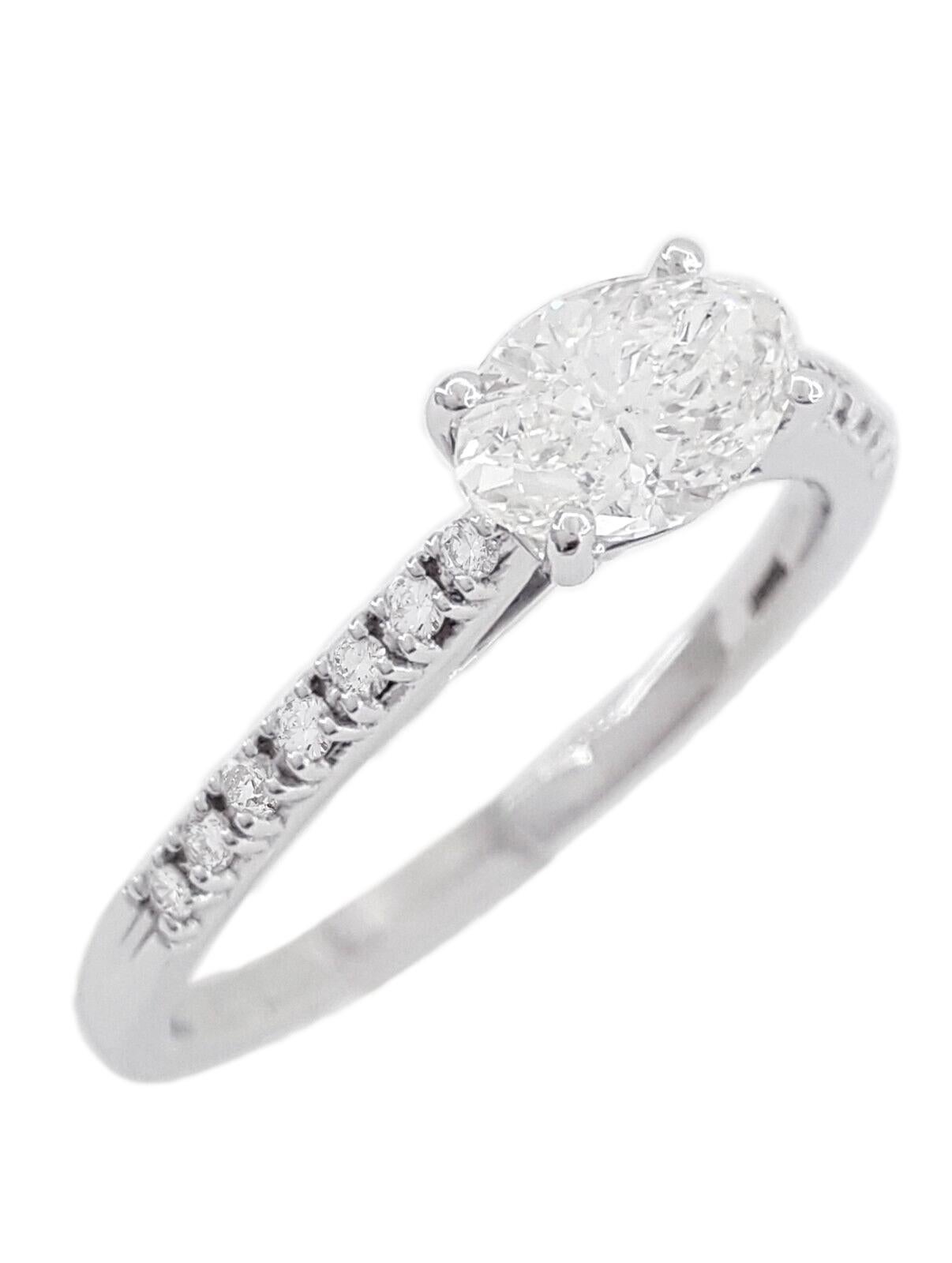 Oval Cut EGL USA 1.25 Carat Oval Diamond Ring For Sale