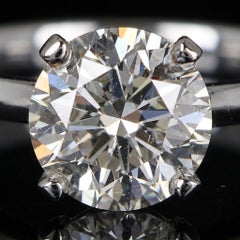 EGL USA-zertifizierter Solitär-Verlobungsring mit einem runden Diamanten von 1 Karat