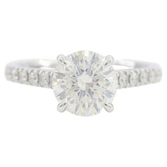 EGL USA Certified 1.50 Carat Round Brilliant Diamond Engagement Ring in 14K