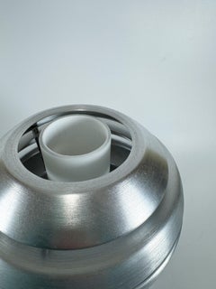 Eglo "Mercur" Gebürstetes Aluminium Space Age Wandleuchte, Österreich