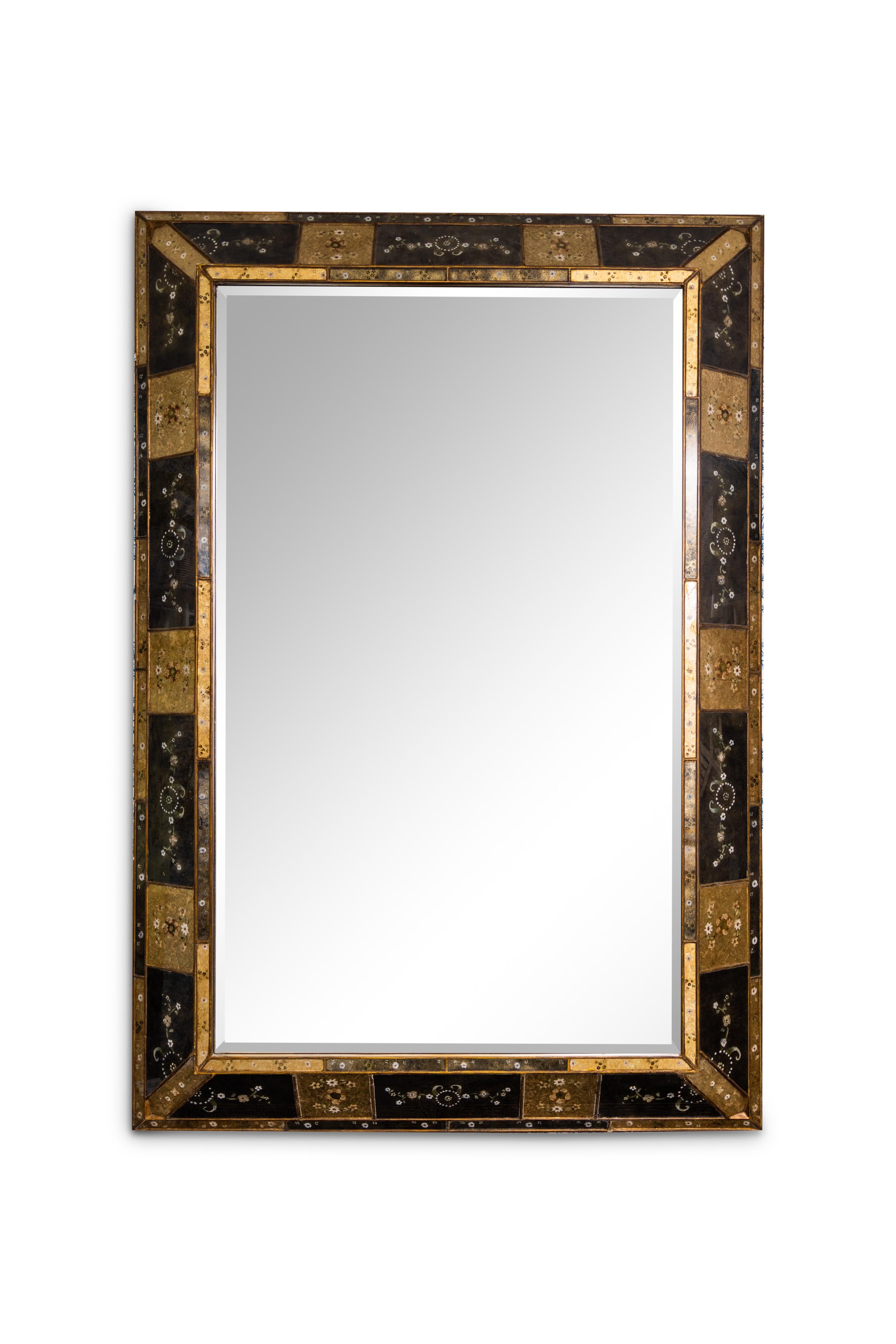 flower frame mirror