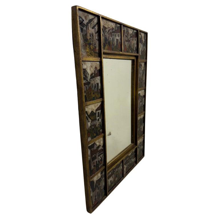 Mid-20th Century Eglomised Mirror For Sale