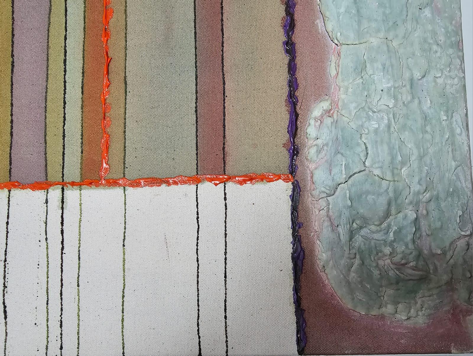 Il mezzo che utilizza per la creazione delle sue opere è molto particolare, 
poiché utilizza una tecnica composta da un mezzo composito (gesso), 
acrilici, inchiostri e materiali vari su tela, lino e 
Wood. Questa tecnica permette a Suárez di creare