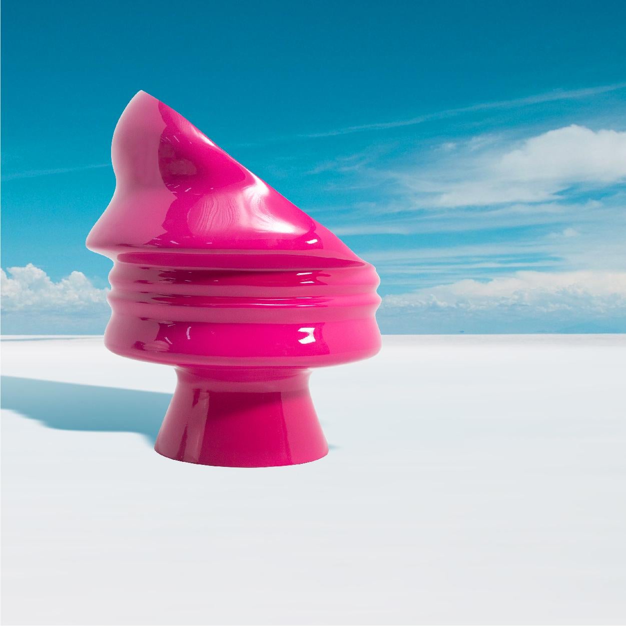 Contemporary Ego Chair Hot Pink by Karim Rashid for Scarlet Splendour For Sale