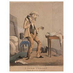 Antique Ego (Egerton) – “A Sore Throat, ‘Egad, it’s worse & worse’” London 1827