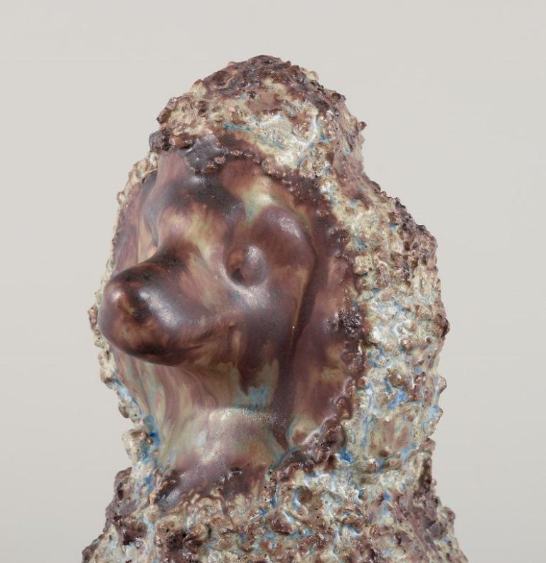 EGO Lidköping, Gres, Svezia. Figura in ceramica di un barboncino. In condizioni ottime in vendita a Copenhagen, DK
