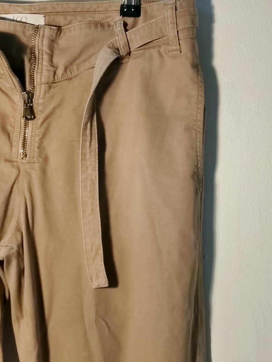 EGO Sonia de Discio Beige Baumwollhose, Italien, 1990er Jahre im Angebot 9