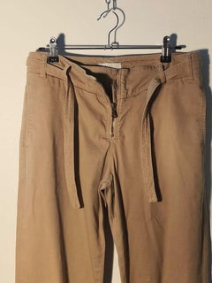 EGO Sonia de Discio Beige Cotton Pants, Italy, 1990s