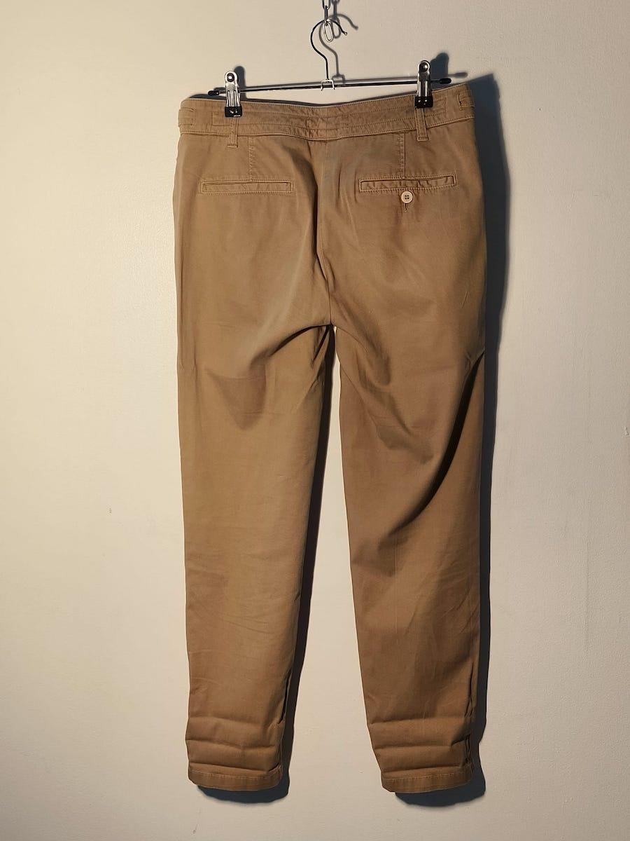 EGO Sonia de Discio Beige Baumwollhose, Italien, 1990er Jahre Damen im Angebot