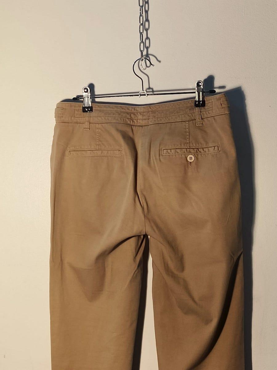 EGO Sonia de Discio Beige Baumwollhose, Italien, 1990er Jahre im Angebot 1