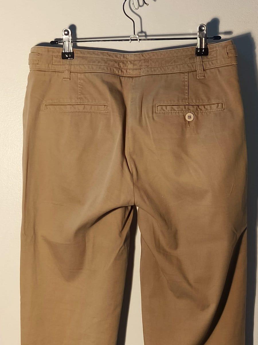 EGO Sonia de Discio Beige Baumwollhose, Italien, 1990er Jahre im Angebot 2