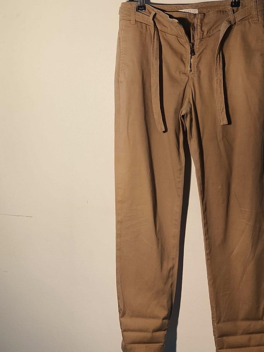 EGO Sonia de Discio Beige Baumwollhose, Italien, 1990er Jahre im Angebot 3