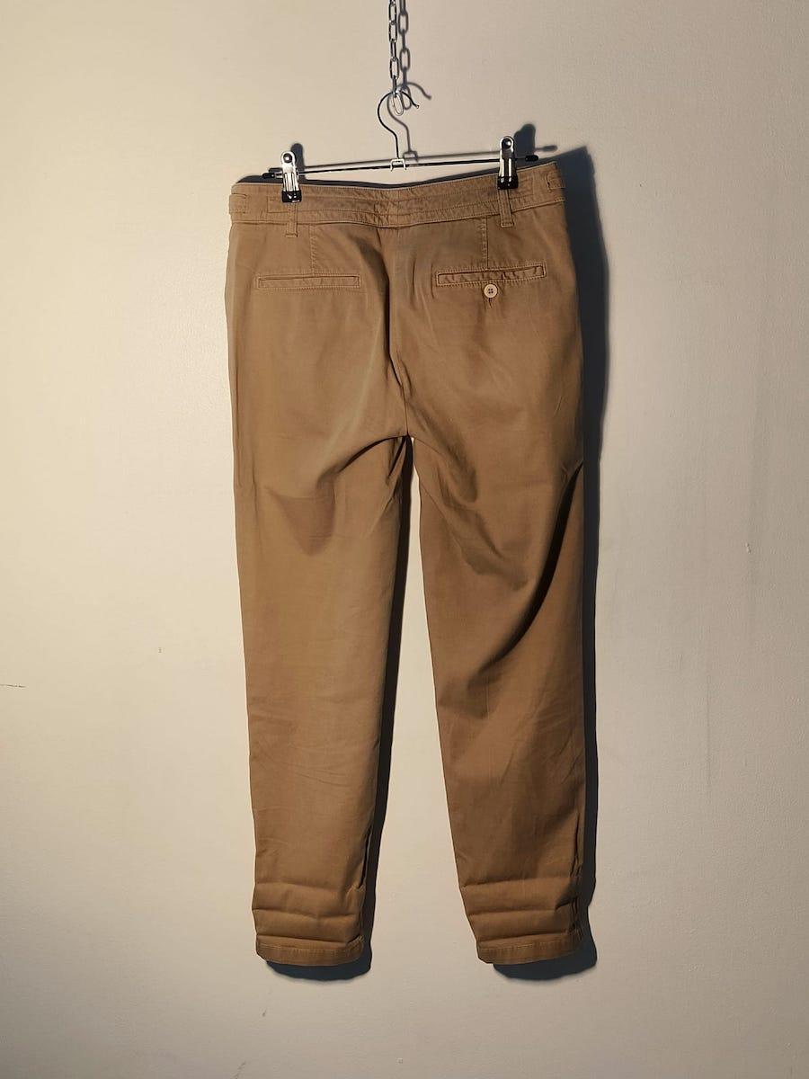 EGO Sonia de Discio Beige Baumwollhose, Italien, 1990er Jahre im Angebot 4