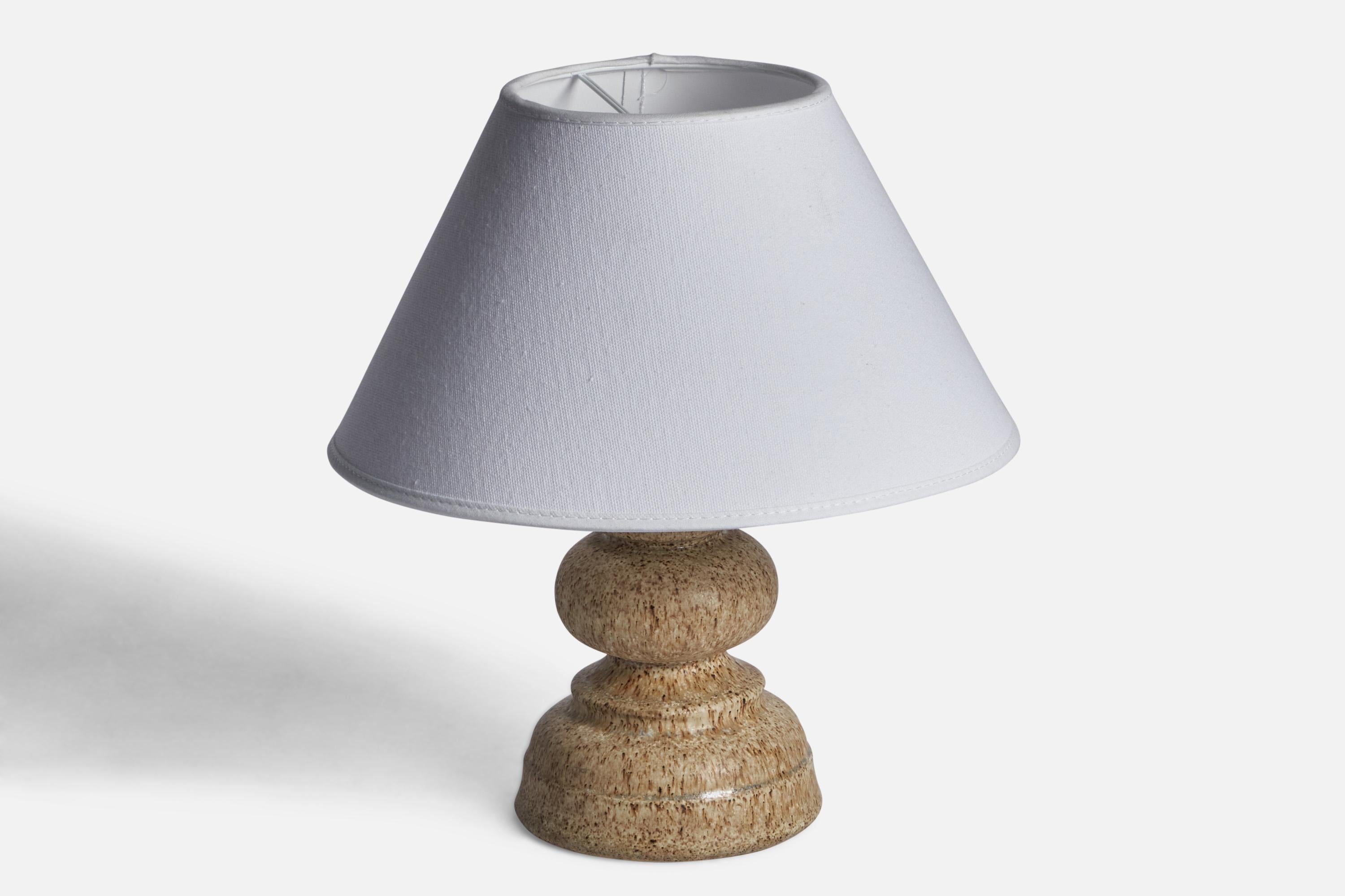 Mid-Century Modern Ego Stengods, Table Lamp, Stoneware, Sweden, 1960s For Sale