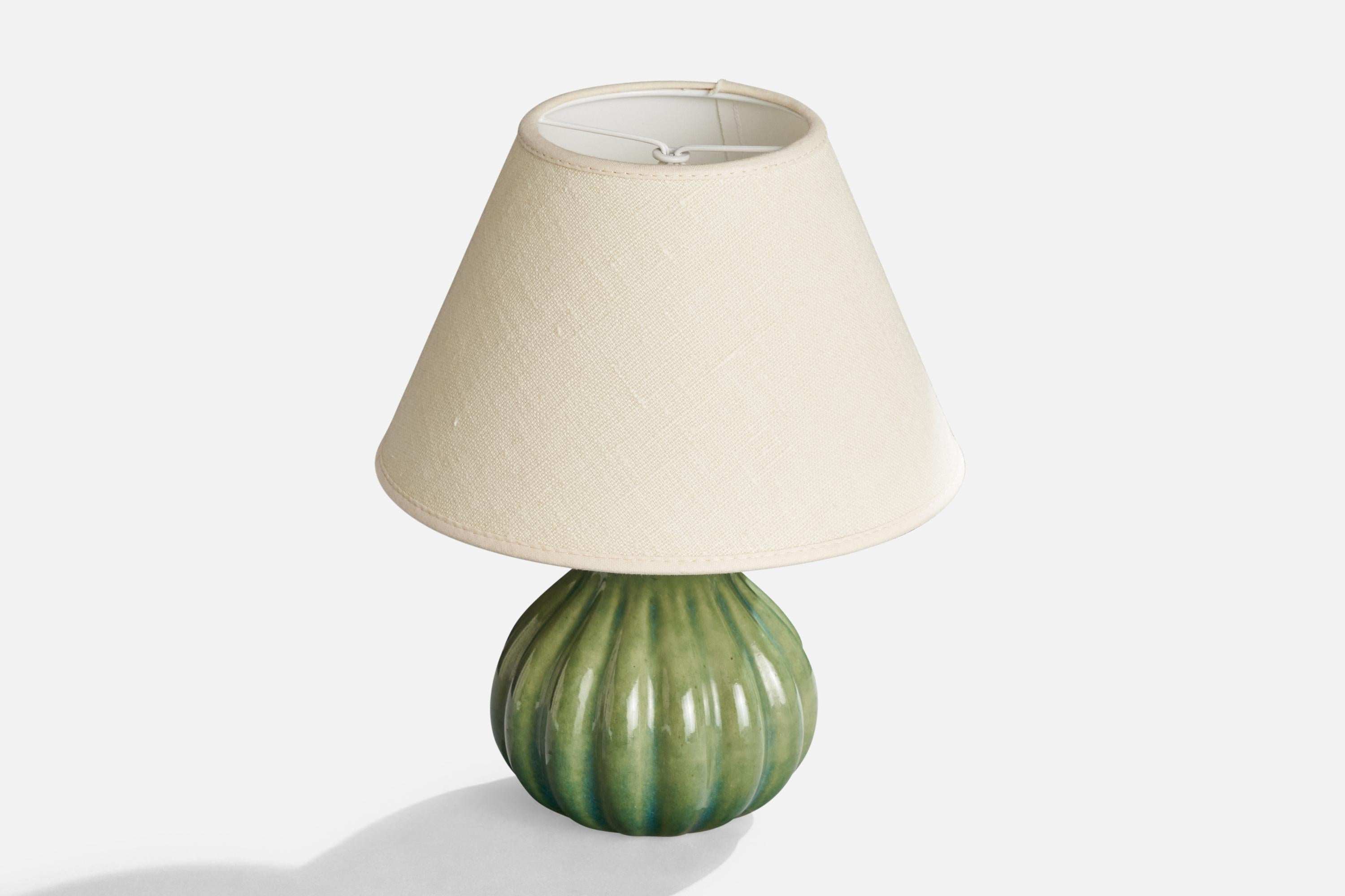 Swedish Ego Stengods, Table Lamp, Stoneware, Sweden, 1960s For Sale