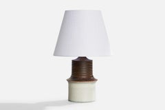 Ego Stengods, Tischlampe, Steingut, Schweden, 1970er Jahre