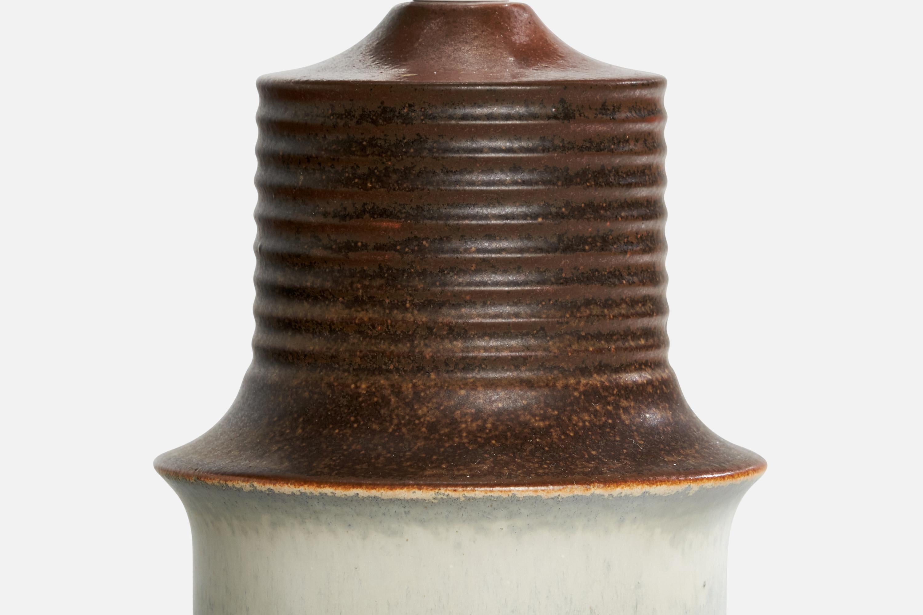 Ego Stengods, Table Lamp, Stoneware, Sweden, 1970s For Sale 1