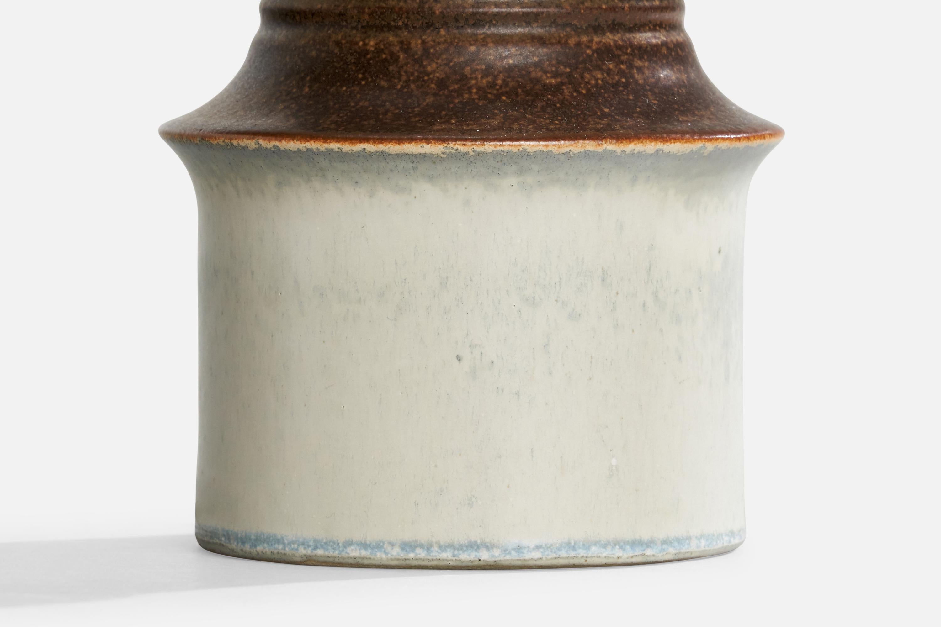 Ego Stengods, Table Lamp, Stoneware, Sweden, 1970s For Sale 2