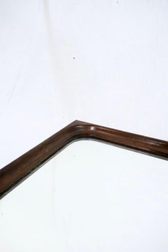 Miroir Egon Bro Petersen en teck par l'ébéniste K Thomsen, années 1950