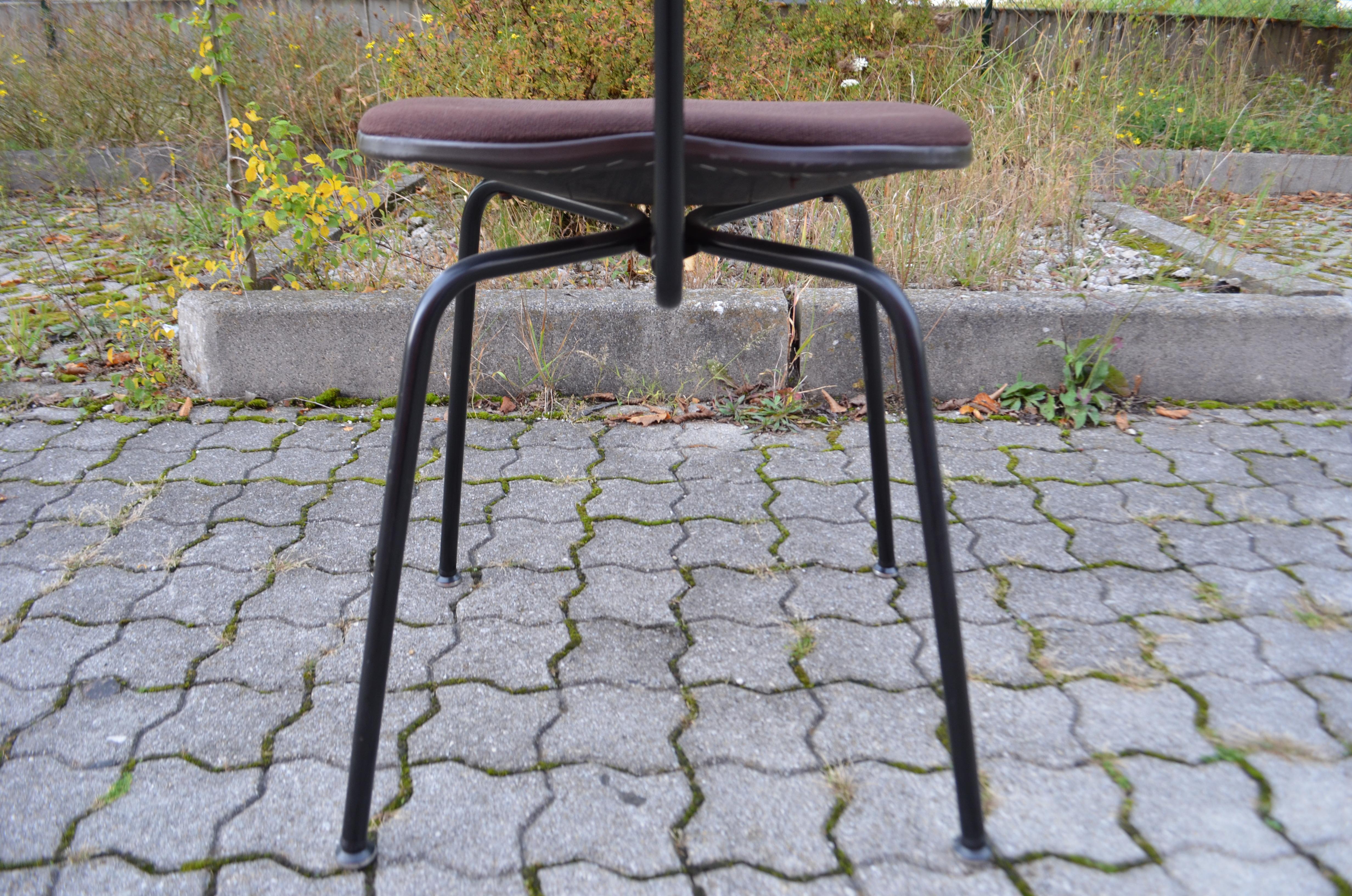 Egon Eiermann Chair Wilde & Spieth Modell SE68 Hopsak Brown 1 of 16 For Sale 3