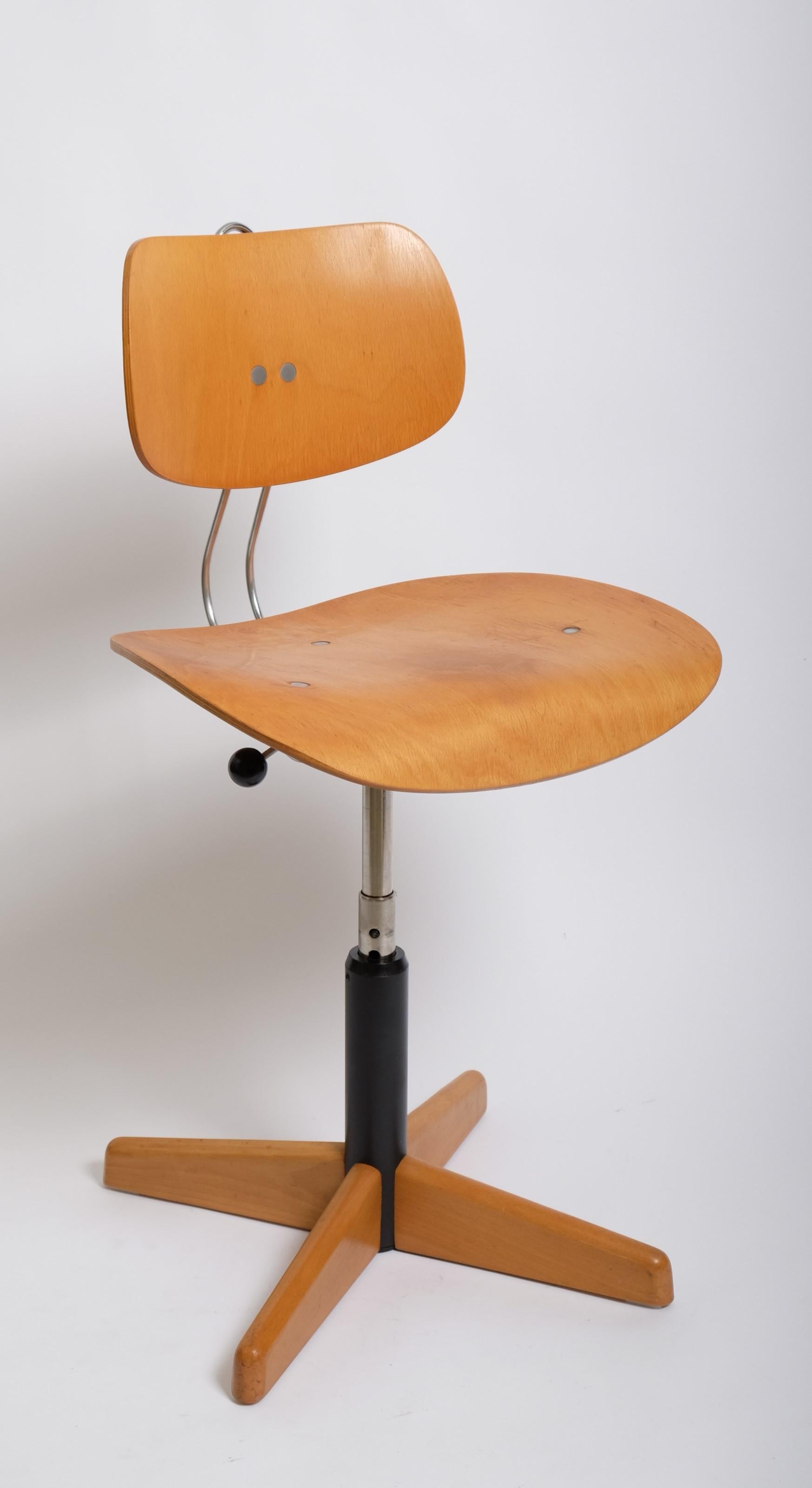 Chaise de bureau Egon Eiermann SE40 pour Wilde + Spieth, Allemagne, années 1950 Bon état - En vente à München, BY