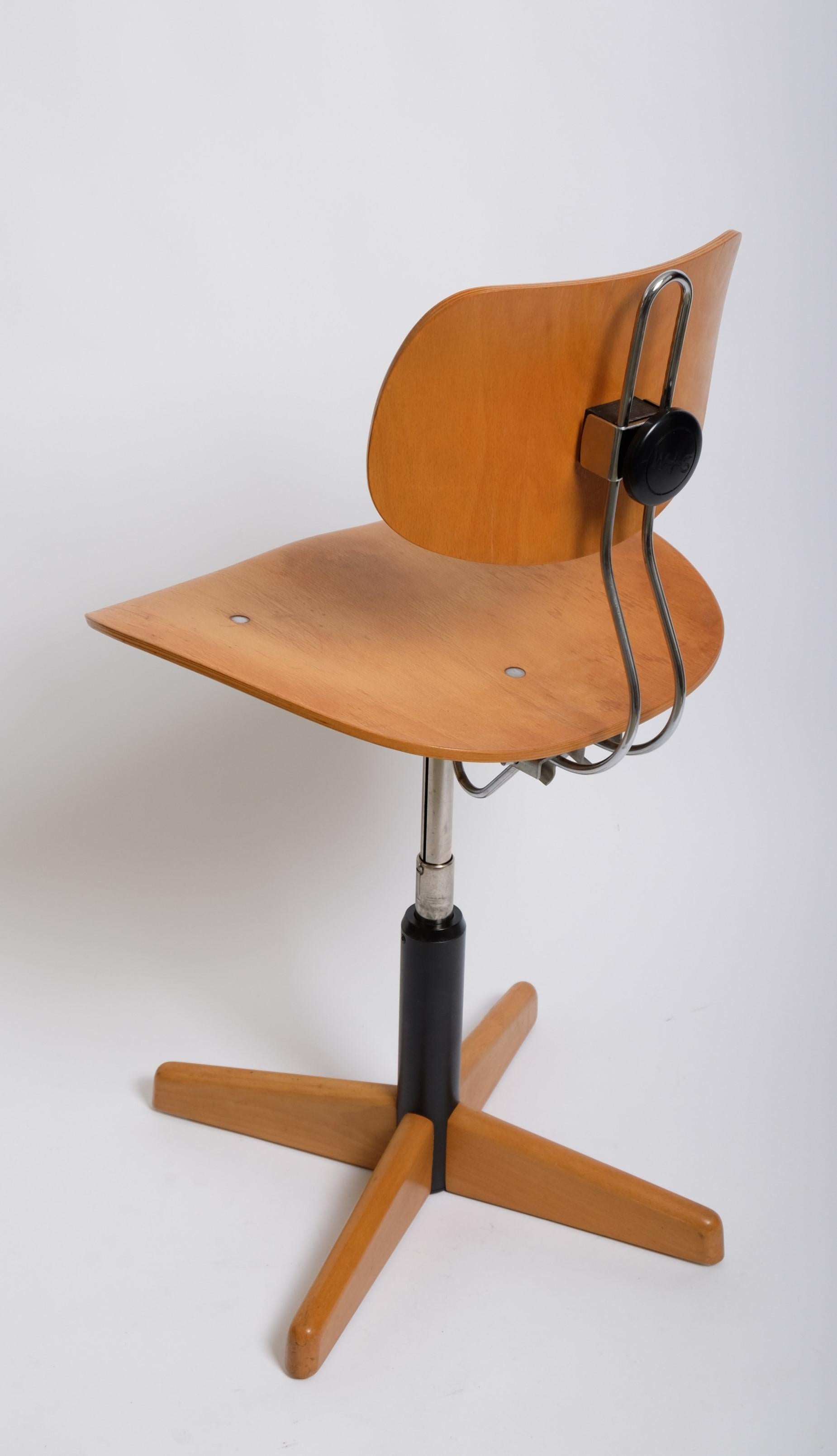 Chaise de bureau Egon Eiermann SE40 pour Wilde + Spieth, Allemagne, années 1950 en vente 1