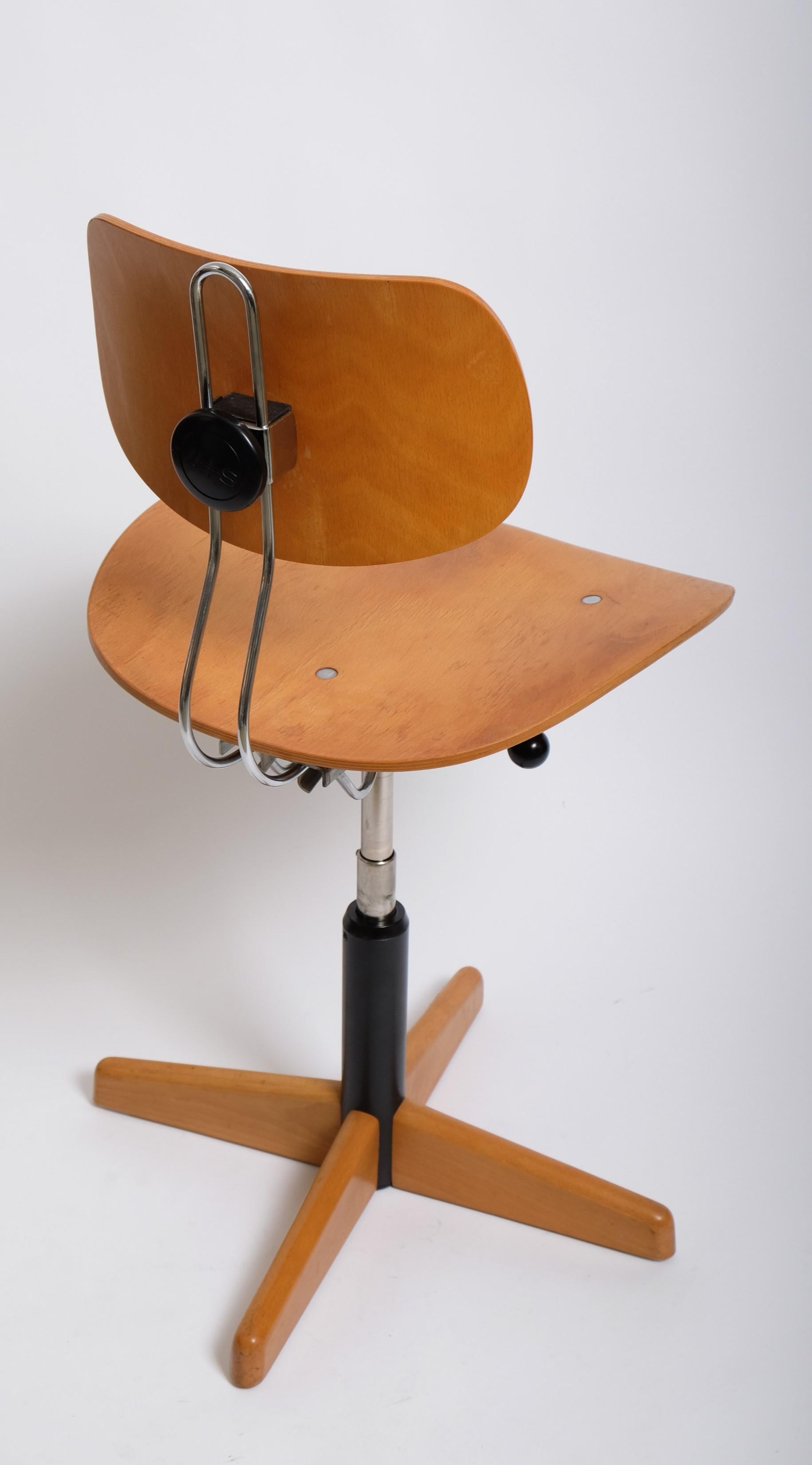 Chaise de bureau Egon Eiermann SE40 pour Wilde + Spieth, Allemagne, années 1950 en vente 2