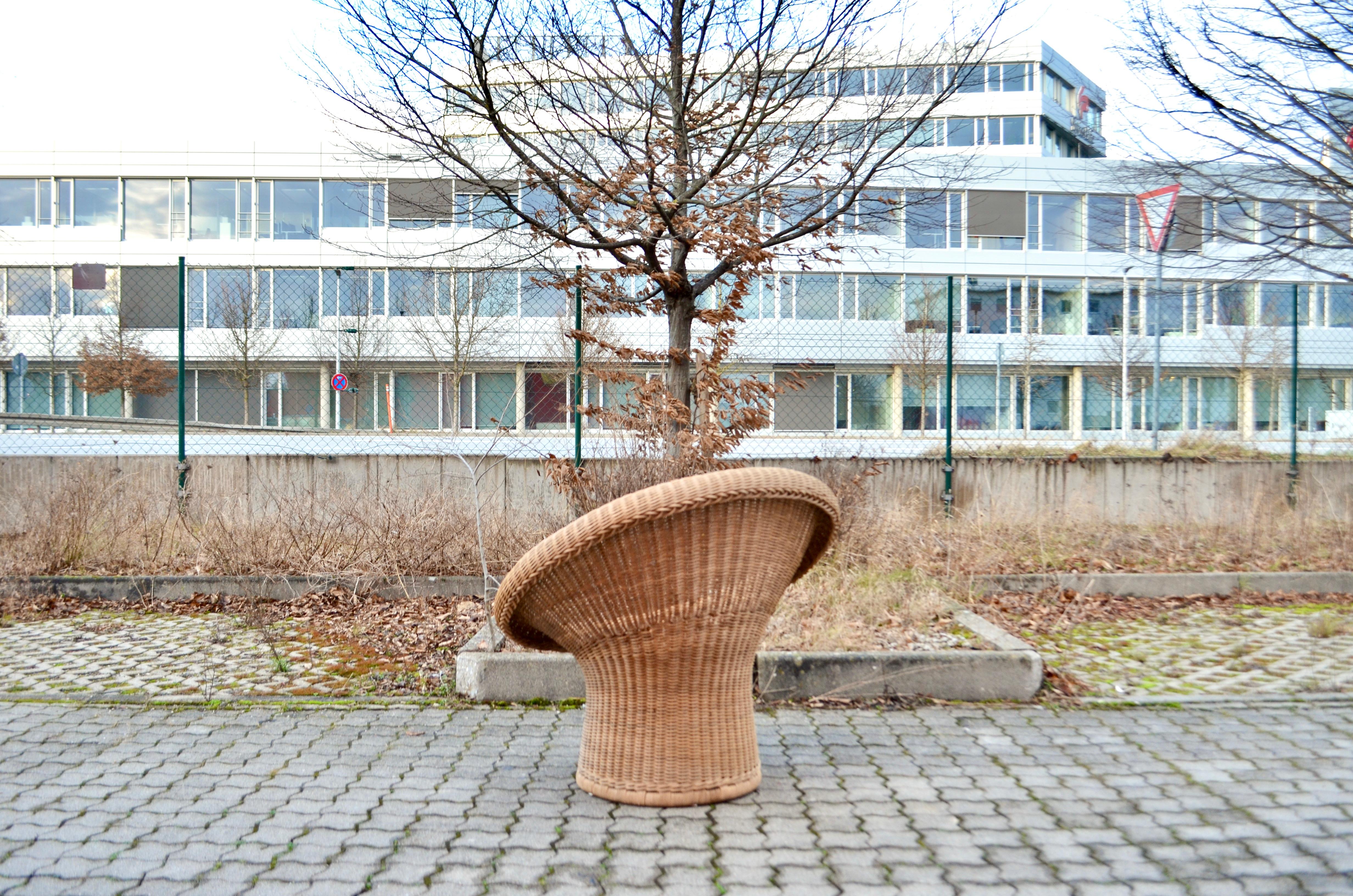 Egon Eiermann E10 Cane Basket Lounge Chair for Heinrich Murmann For Sale 3