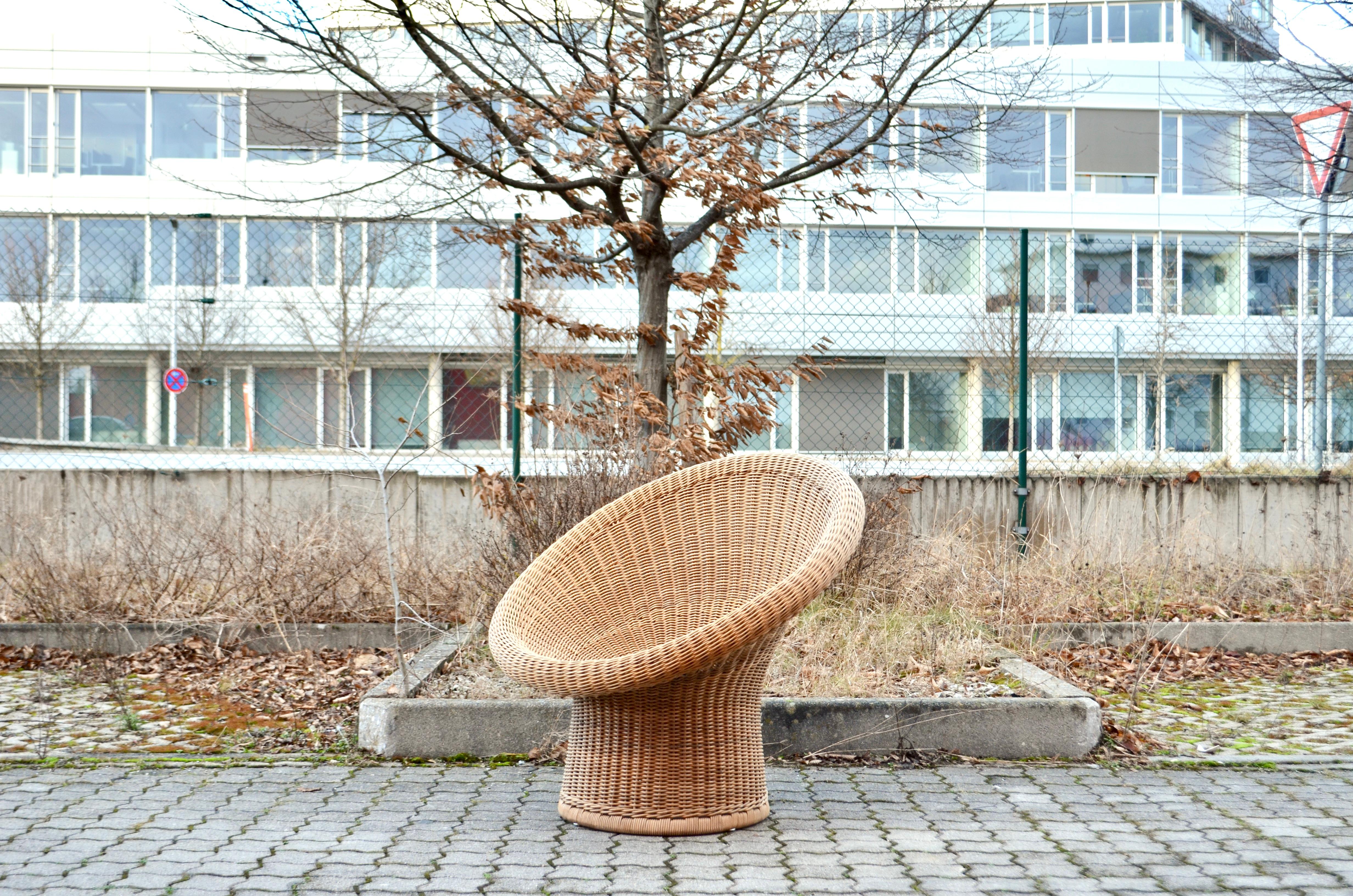 Mid-20th Century Egon Eiermann E10 Cane Basket Lounge Chair for Heinrich Murmann For Sale