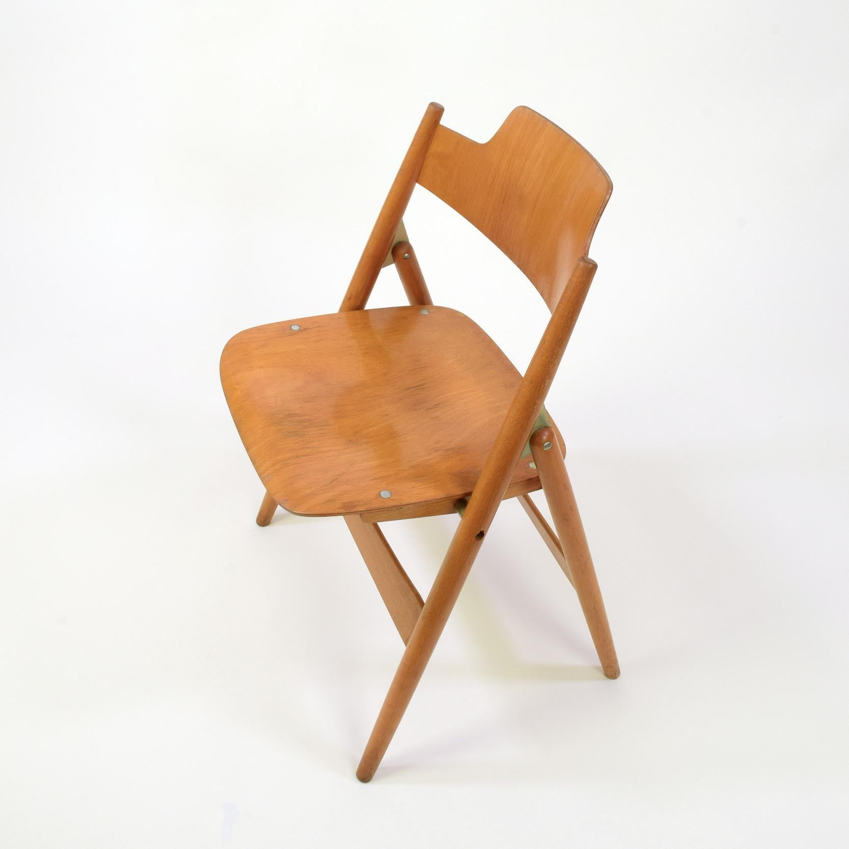 Egon Eiermann, Folding Chair Model SE 18, for Wilde + Spieth, Designed 1952 For Sale 1