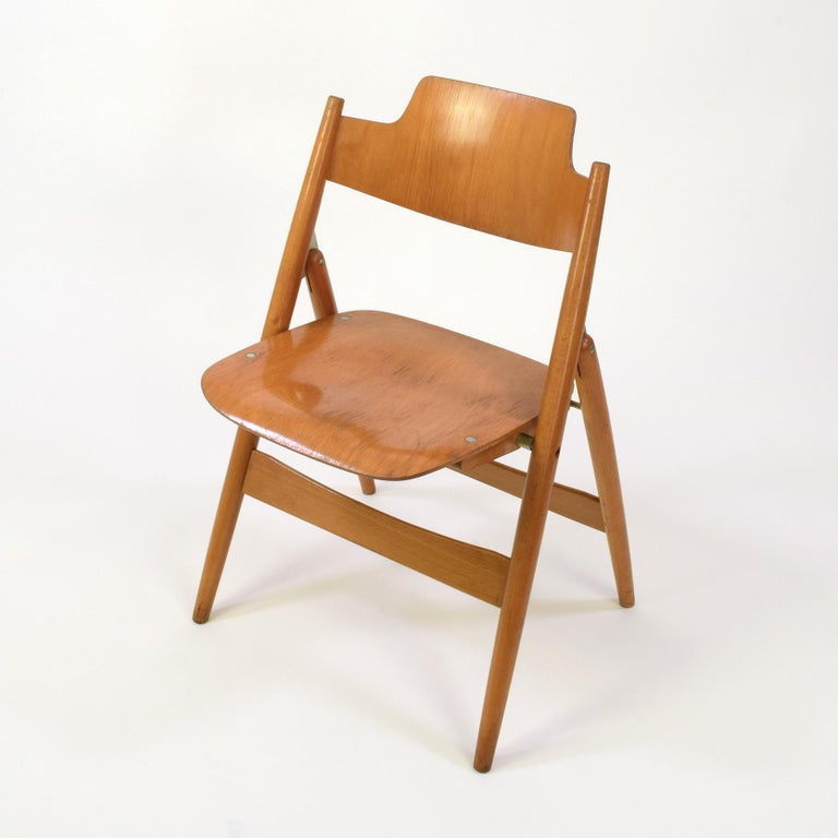 Egon Eiermann, Folding Chair Model SE 18, for Wilde + Spieth, Designed 1952 For Sale 3