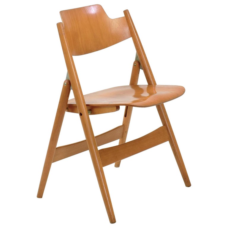 Egon Eiermann, Folding Chair Model SE 18, for Wilde + Spieth, Designed 1952 For Sale