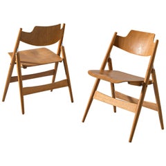Chaises pliantes Egon Eiermann en bois