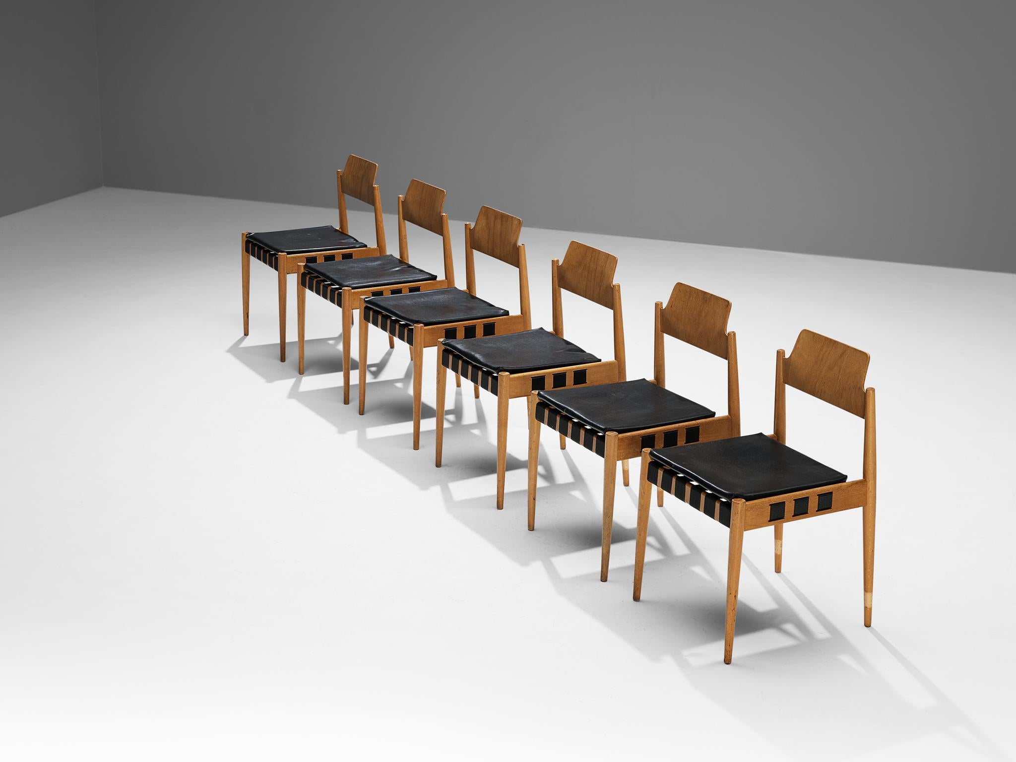 Egon Eiermann for Wilde + Spieth Set of Twelve Dining Chairs  In Good Condition In Waalwijk, NL